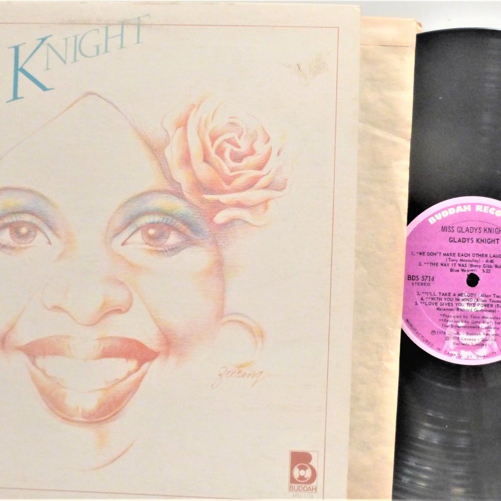 1st Press 1978 MISS GLADYS KNIGHT Vinyl Record Buddah Records LP Album DJ Party